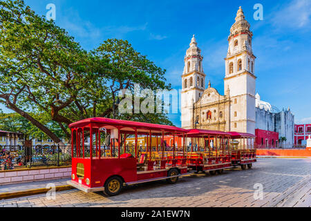 Campeche, Messico. Independence Plaza nel centro storico della città di San Francisco de Campeche. Foto Stock