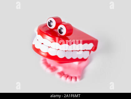 Denti di chattering toy Foto Stock