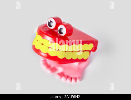 Denti di chattering toy Foto Stock