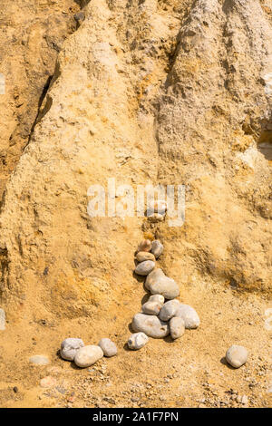 La pietra e la scogliera Foto Stock