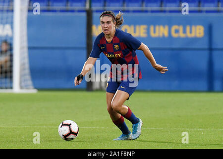 Mariona Caldentey del FC Barcelona durante la partita FC Barcellona v Juventus FC , della UEFA Womens Champions League stagione 2019/2020, round di 32. Johan Cruyff Stadium. Barcelona, Spagna, 25 set 2019. Foto Stock