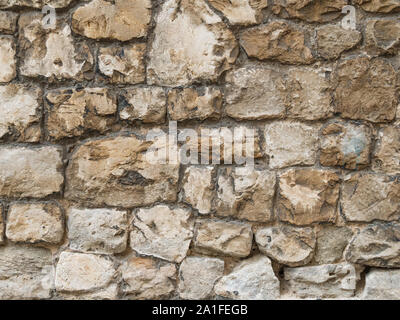 Ruvida naturale muro di pietra - texture. Foto Stock