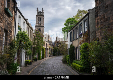 Circus Lane nella capitale della Scozia Edimburgo Foto Stock