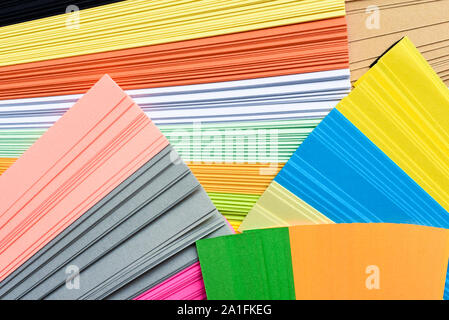 Luminose arte astratta da sfondo immagine ravvicinata di multi superficie colorata Foto Stock