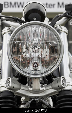 BMW Moto luce anteriore Foto Stock