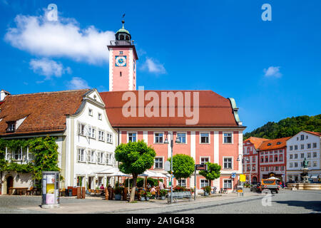 Mercato di Eichstaett, Baviera, Germania Foto Stock