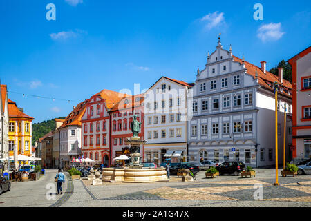 Mercato di Eichstaett, Baviera, Germania Foto Stock