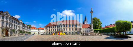 La Piazza della Residenza, Eichstaett, Baviera, Germania Foto Stock