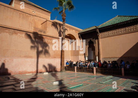 Graves al el Mansour moschea di Marrakech in Marocco Foto Stock