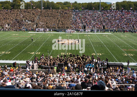 Miche Football Stadium presso l'Accademia Militare degli Stati Uniti, West Point, NY, STATI UNITI D'AMERICA Foto Stock