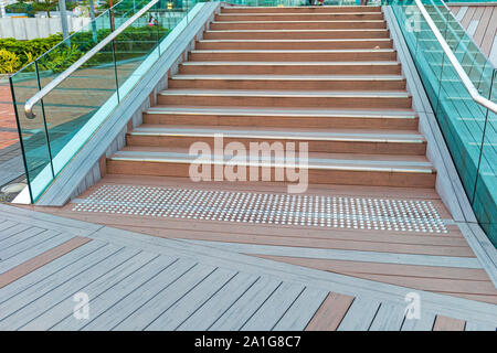 Moderna struttura Starway in Park Hong Kong Foto Stock