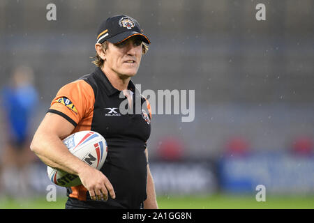 26 Settembre 2019 , AJ Bell Stadium, Salford, Inghilterra; Betfred Super League Rugby, Round Eliminator 2, Salford Red Devils vs Castleford Tigers ; Ryan Sheridan assistant coach di Castleford Tigers Credito: Richard Long/news immagini Foto Stock