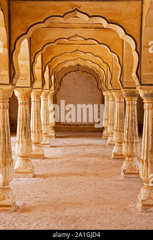 Il Forte Amber tempio in Rajasthan Jaipur India Foto Stock