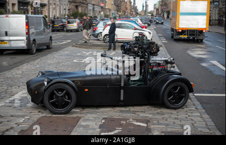 Una tigre R6 con una telecamera 360 setup, preso come Fast e Furious 9 film lungo George Street di Edimburgo durante il mese di settembre 2019. Foto Stock