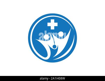 Farmacia medici logo design modello.- vector illustrator, Medicina simbolo, Medical logo, incrociate più medici icona logo design elementi di modello, Illustrazione Vettoriale