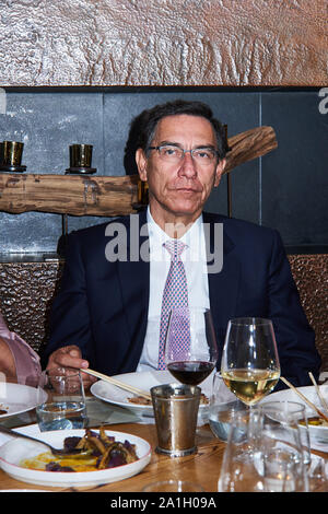 Il presidente del Perù Martín Alberto Vizcarra Cornejo Foto Stock