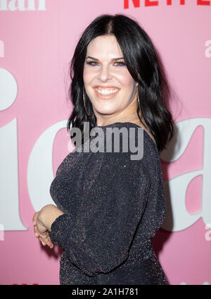 New York, NY - 26 Settembre 2019: Alexis Martin Woodall assiste Netflix il candidato premiere al teatro DGA Foto Stock