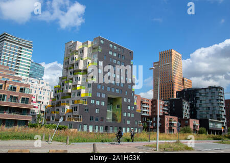 Vista sul Zuidas edifici da Boelelaan a Amsterdam Paesi Bassi 2019 Foto Stock