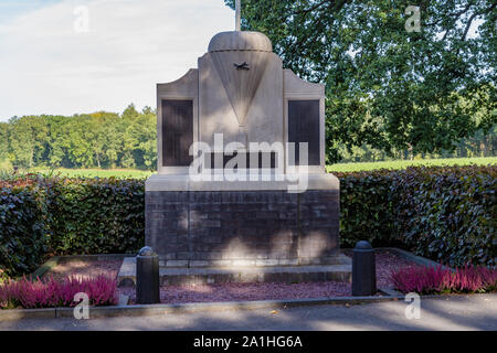 EDE, Paesi Bassi, 22 settembre 2019: Monumento Air Dispatch a Oosterbeek Paesi Bassi, memoriale del Market Garden Operation WOII Foto Stock