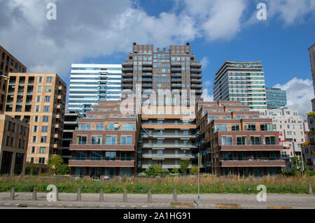 Vista sul Zuidas edifici da Boelelaan a Amsterdam Paesi Bassi 2019 Foto Stock