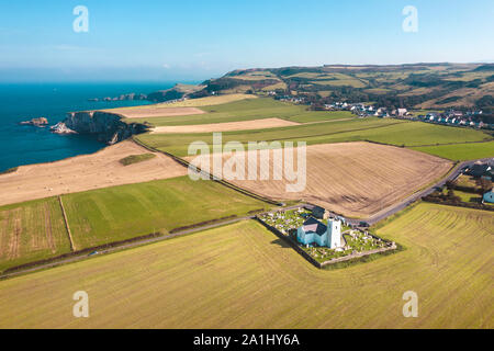 Ballintoy Parrocchia il Causeway Coast in County Antrim Foto Stock