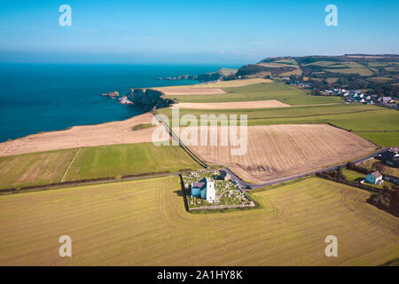 Ballintoy Parrocchia il Causeway Coast in County Antrim Foto Stock