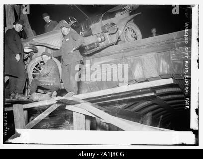 Auto N.Y.C. smantellata nel Central Park Foto Stock