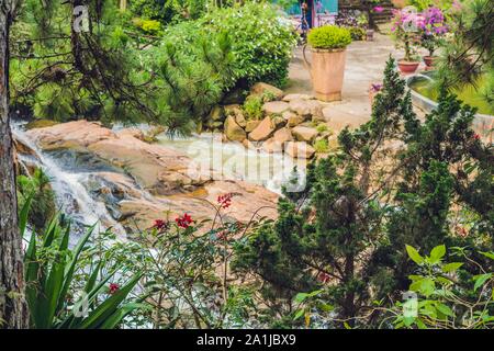 Bella cascata Camly In da Lat città, Foto Stock