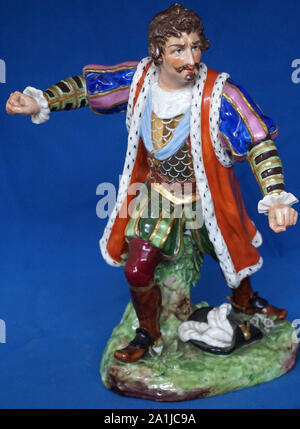 Derby antichi Porcellana inglese figura e figurine Foto Stock