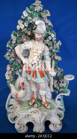 Derby antichi Porcellana inglese figura e figurine Foto Stock