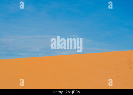 Il Deserto Rosso in Vietnam all'alba. Guarda come il deserto a freddo su Marte. Foto Stock