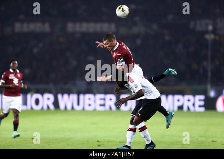 Torino, Italia. Il 26 settembre 2019.. Serie A italiana . Torino FC vs AC Milan. Andrea Belotti di Torino FC. Foto Stock