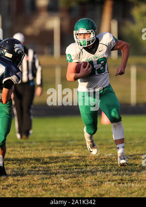 Azione di calcio con East Valley vs Lake City in Coeur d'Alene, Idaho. Foto Stock