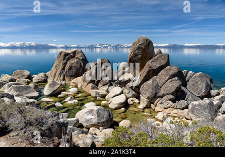 Secret Cove (Lake Tahoe, Nevada, STATI UNITI D'AMERICA Foto Stock