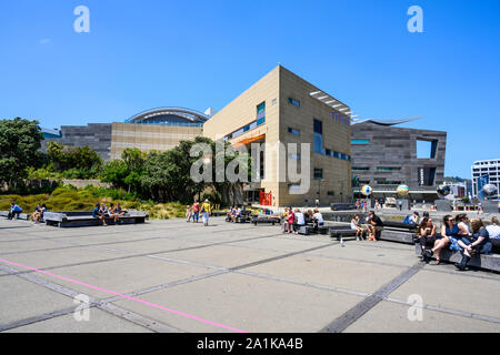 Il Te Papa Tongarewa in Wellington è il museo nazionale della Nuova Zelanda. Foto Stock