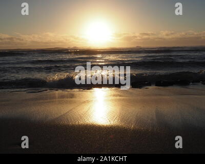Sunrise Waikaloa spiaggia Kauai Hawaii Foto Stock
