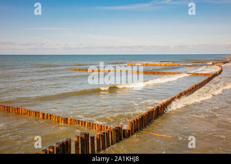 Riva del Mar Baltico in Svetlogorsk. Svetlogorsk, Oblast di Kaliningrad, Russia. Foto Stock