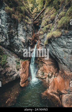 Cascata in Baerenschuetzklamm, Mixnitz, Stiria - Austria Foto Stock