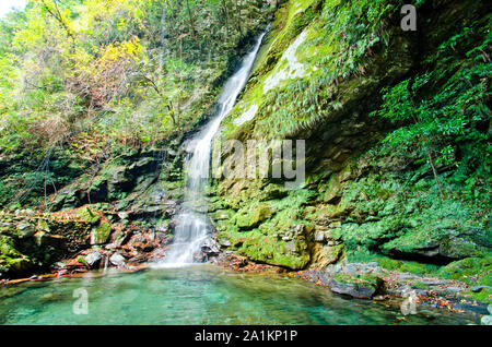 Biwa waterfall Tokushima, Shikoku Giappone Foto Stock