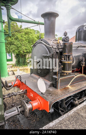 Isola di Wight flusso ferroviario, Hampshire, Regno Unito Foto Stock