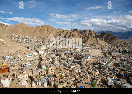 Vista a Leh in Ladakh, India Foto Stock