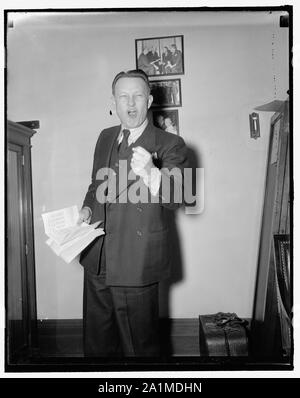 Oklahoma senatore. Washington D.C., dic. 13. Stati Uniti il senatore Josh Lee, Democratici di Oklahoma. Egli è considerato uno dei migliori oratori al Senato. 12/13/37 Foto Stock