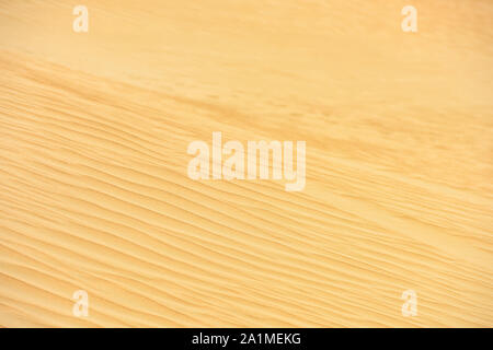 Splendida vista di alcune dune di sabbia che formano una consistenza naturale. Deserto di Dubai, Dubai, Emirati Arabi Uniti, Emirati arabi uniti. Foto Stock