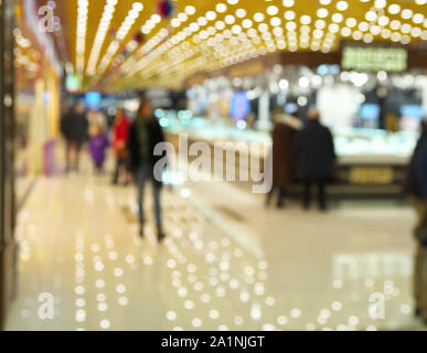 Nel supermercato. Immagine di defocus scena. Foto Stock