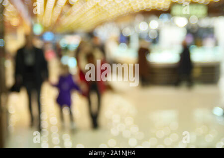 Nel supermercato. Immagine di defocus scena. Foto Stock