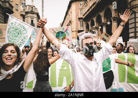 Il venerdì per il futuro a Torino Foto Stock