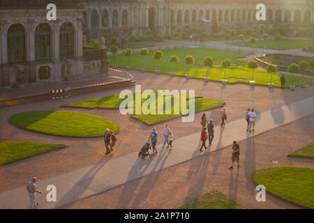 Dettagli Arhitecturel in Dresden Germania. Zwinger Foto Stock