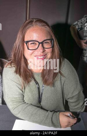 Londra, Regno Unito. 28 Sep, 2019. Gli autori di thriller raccolte in questo anno il crimine capitale Festival. Fiona Cummins al crimine scrittori' dell'evento. Credito: Uwe Deffner/Alamy Live News Foto Stock