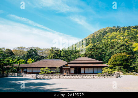 Parco Ritsurin, Giapponese tradizionale giardino a Takamatsu, Kagawa, Giappone Foto Stock