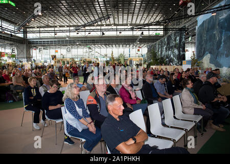 Impressioni del variegato programma per outdoor attivo, gli amanti della natura, scopritore, piacevole walker, i ciclisti e gli atleti estremi a Düsseldorf Germania Foto Stock